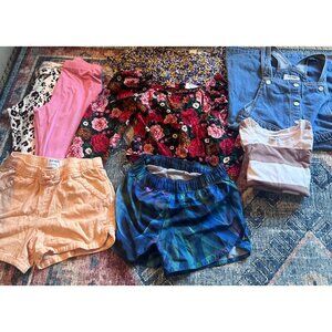 Mixed Lot Girls Clothing Size 10/12 Dresses, Tops, Shorts, Pants, Hoodies, Swim